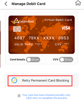 Permanently Block Your Canara Bank ATM/Debit Card