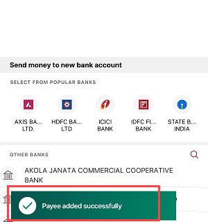Adding the Payee to Your IDFC First Bank Account