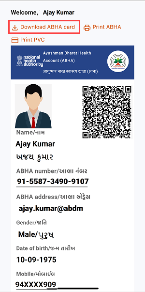 Create and Download Abha Card Online