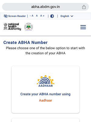 Create and Download Abha Card Online