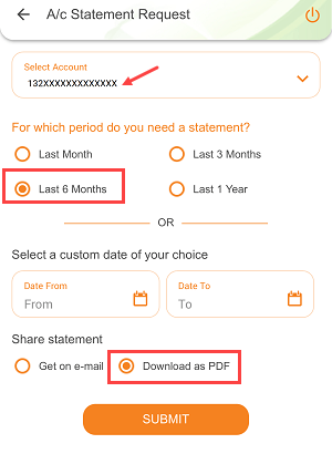 Download IDBI Bank Account Last 6 Months Statement