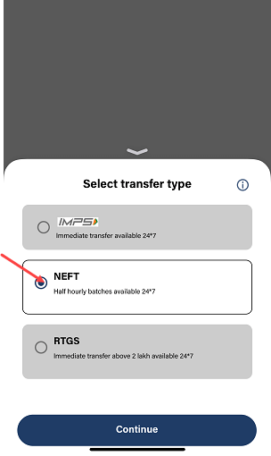 Transfer Money via NEFT Using bob World