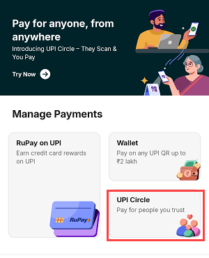 Create UPI ID and QR Code Without a Bank Account on PhonePe To Join UPI Circle